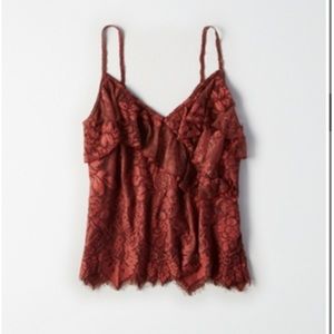 AE Lace, ruffled tank
